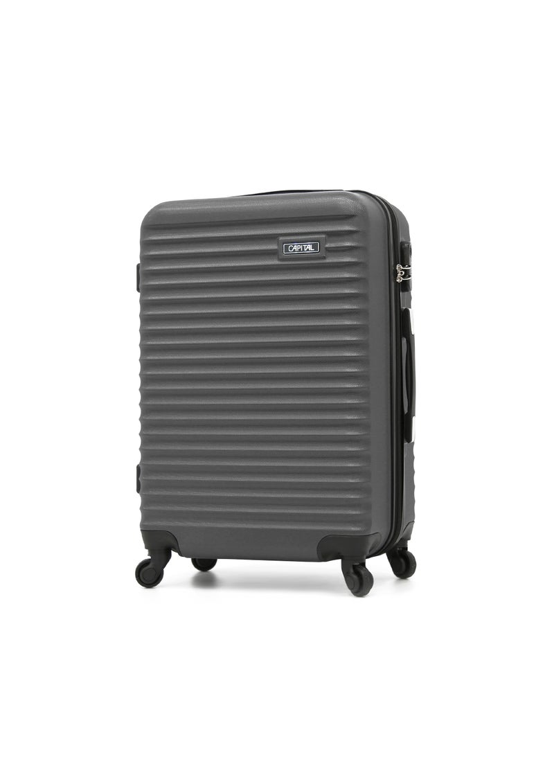 CAPITAL Travel Luggage Sets 3 Piece with Spinner Wheels and TSA Lock, Lightweight ABS Hard Shell Carry On Suitcase Set with 360° Double Wheels,Grey  (20"/24"/28")  - Image 2