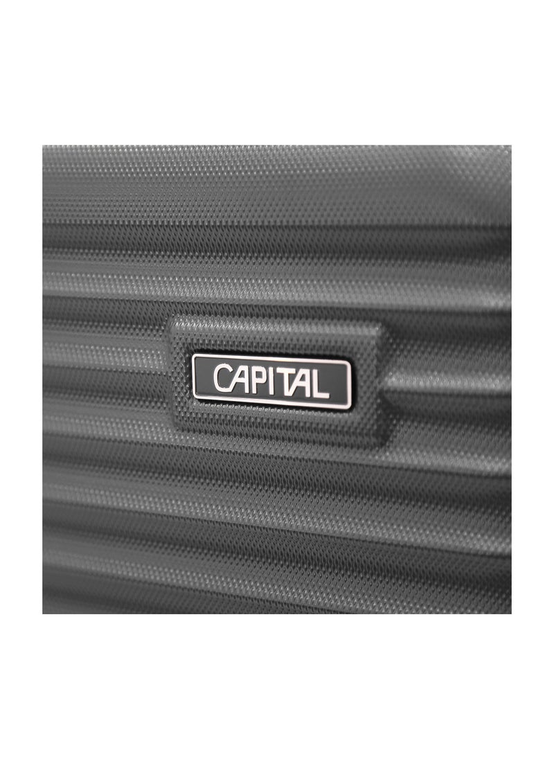 CAPITAL Travel Luggage Sets 3 Piece with Spinner Wheels and TSA Lock, Lightweight ABS Hard Shell Carry On Suitcase Set with 360° Double Wheels,Grey  (20"/24"/28")  - Image 3