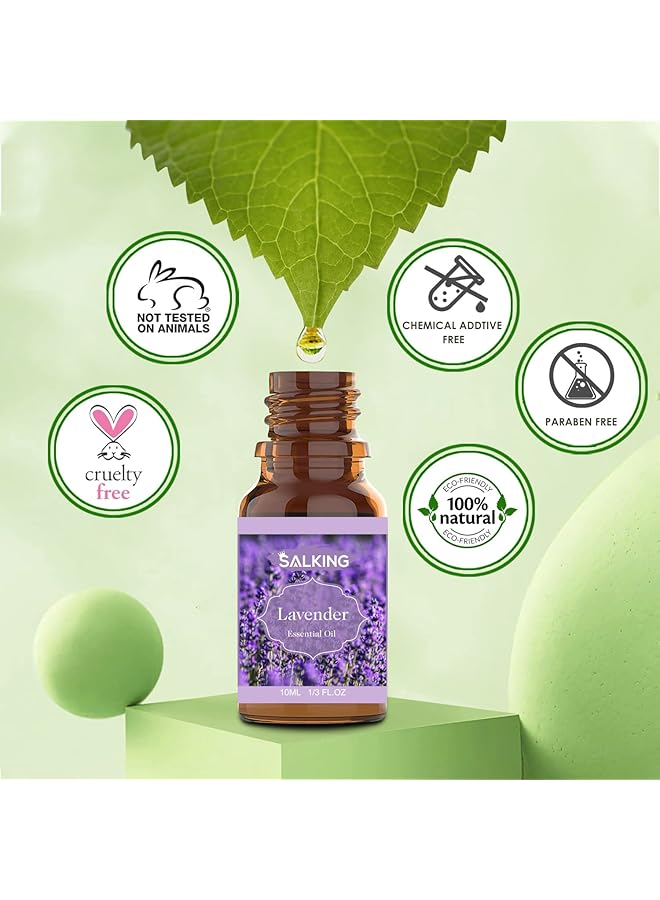 erorex Essential Oils Set 100 Percent Pure Fragrance Oil Aromatherapygift Premium Scented Oils For Diffusers 6 X 10 Ml Lavender Rose Jasmine Cherry Blossom Gardenia Chamomile - Image 5