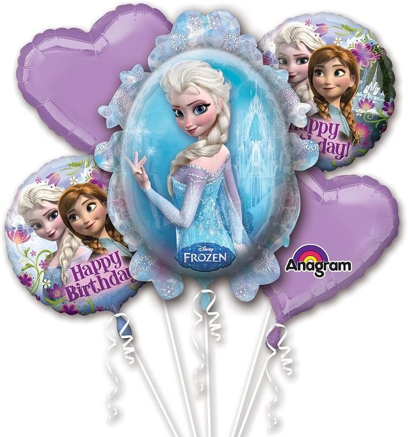 Amscan Frozen 2901101 Foil Balloon Set 5 Pieces