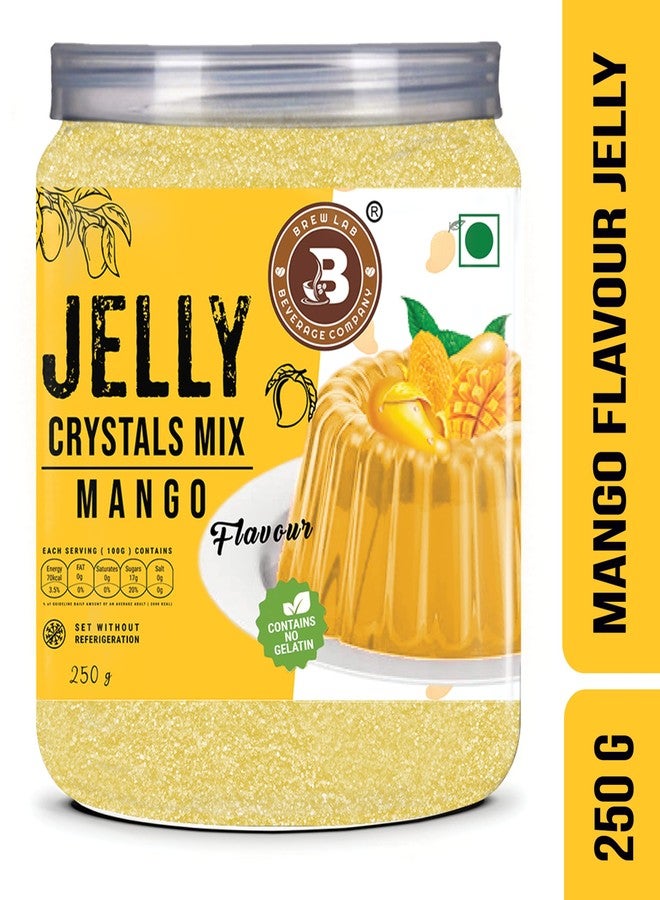 Brew Lab Jelly Crystal Mix Powder For Making Jelly - Mango Flavor | Easy To Make | No Gelatin 250 gm - Image 2