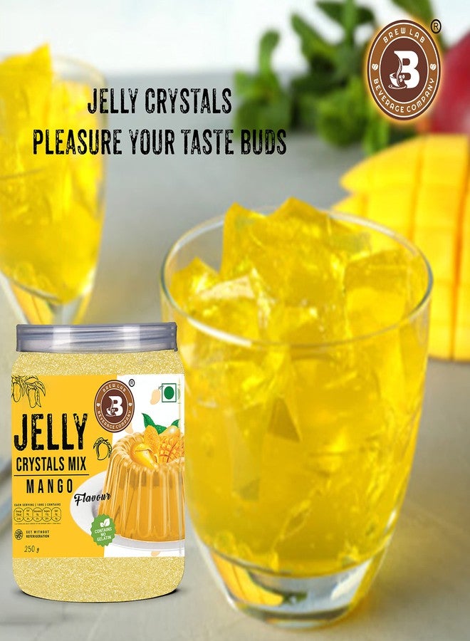 Brew Lab Jelly Crystal Mix Powder For Making Jelly - Mango Flavor | Easy To Make | No Gelatin 250 gm - Image 3