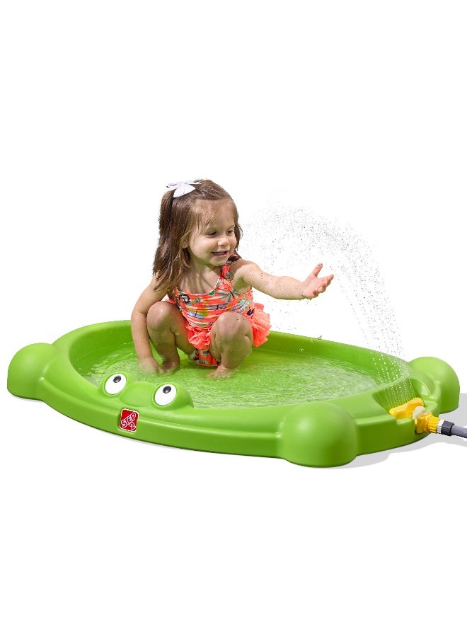 Step2 Water Bug Splash Pad With Adjustable Water Sprinkler, Easy To Assemble Summer Backyard Toy, Outdoor Garden Water Pad Suitable For Children Both Boys And Girls Aged 18M And Above, Green - Image 1