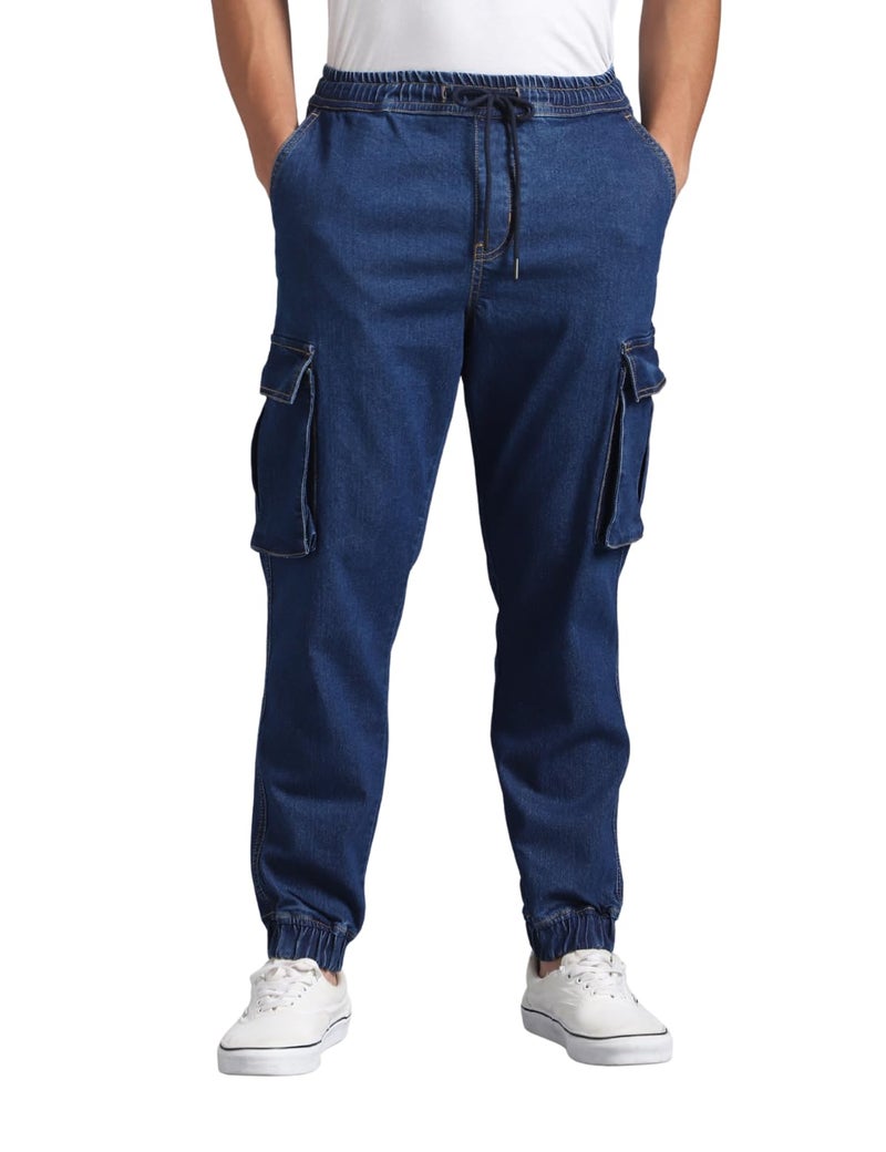 INKD Men's Regular Jeans (INKSS25MJG-606_Super Sapphire - Image 4