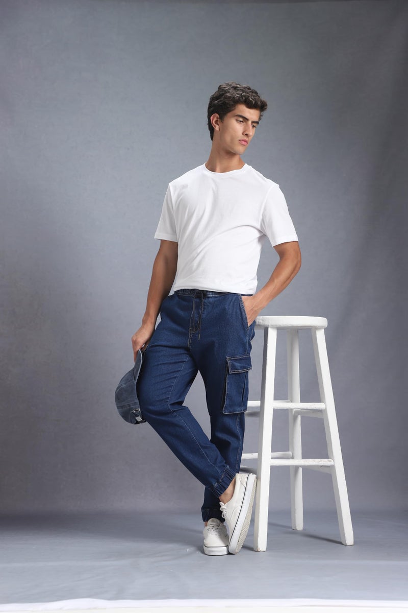 INKD Men's Regular Jeans (INKSS25MJG-606_Super Sapphire - Image 2