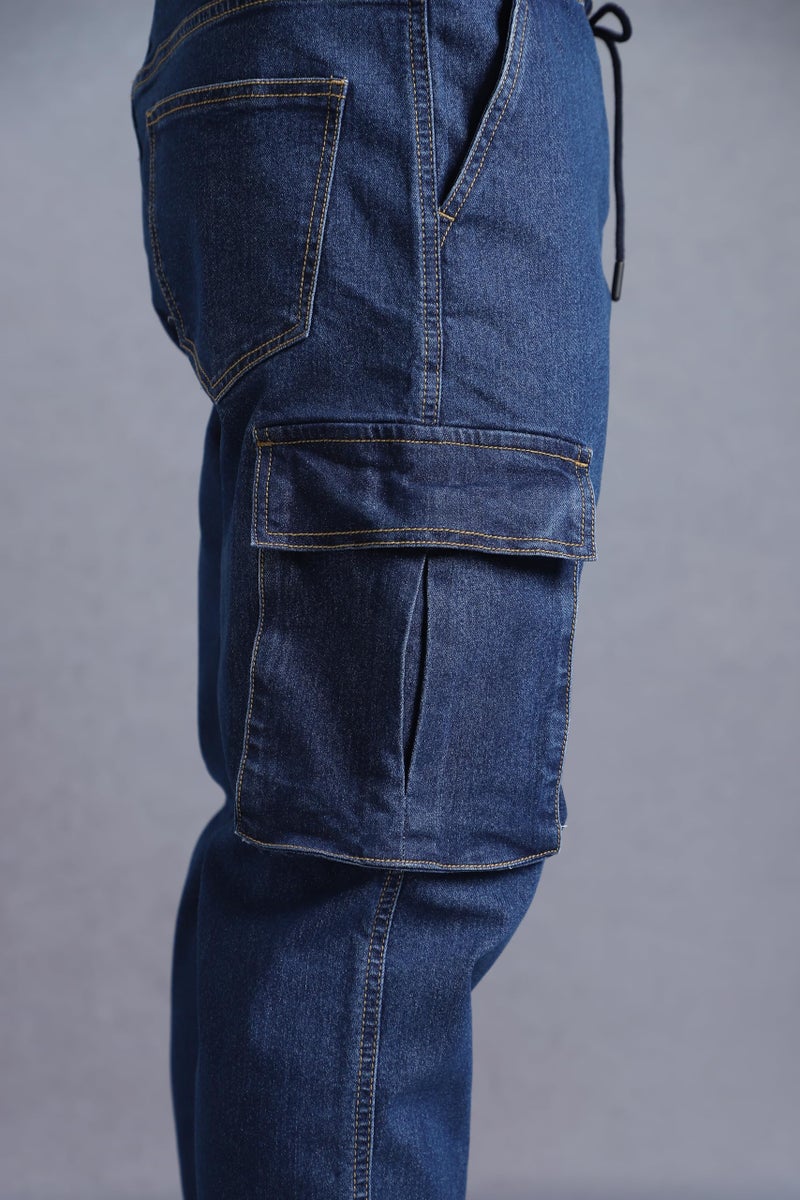 INKD Men's Regular Jeans (INKSS25MJG-606_Super Sapphire - Image 3
