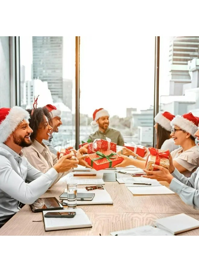 Kandid قبعة سانتا الكلاسيكية 1 قطعة، زينة عيد الميلاد الاحتفالية، مادة قماشية، بدون ريش - Image 5