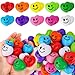 SHQDD Stress Balls 100PCS Heart Stress Balls for Adults Kids Mini Foam Ball Stress Relief Toys Fidget Anxiety Anger Relief at WorkSchoolHome Employee Benefits Student Prizes Party Favors - Image 2