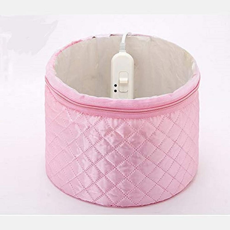 MOBDESK Hair Care Thermal Head Spa Cap/Hand Held Scalp Head Massager for Pain Relief/Steamer For Spa At Home Treatment/with Beauty Nourishing Heating (PINK) PH - 56 - Image 2
