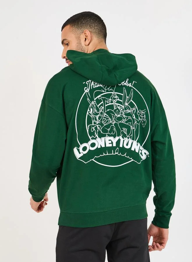 Styli Looney Tunes Character Print Oversized Hoodie