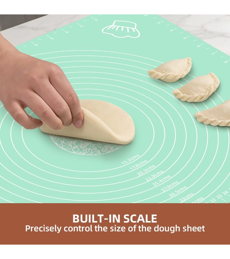 Large XL 19.69 Inch By 27.56 Inch Non Stick Kneading Mat For Dough Pizza And Cake Baking Easy To Clean Home And Restaurant Use - Image 2