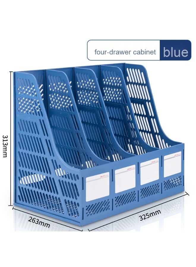 ديلي أداة تخزين عمودية من دلي - إطار ملفات بلاستيكي سميك