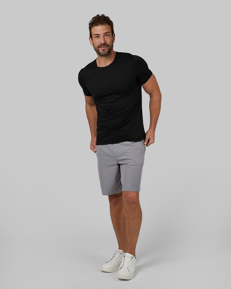 32 Degrees Mens Cool Quick Dry Active Basic Crew T-Shirt, Black, X-Large - Image 4