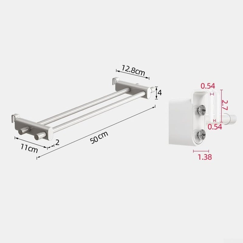 Compact Carbon Steel Towel Rail Heating Radiators - Easy Installation, Space-Saving Design, 50cm - Image 3