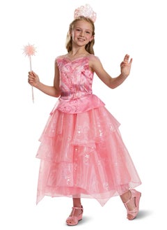 Party Centre Wicked Glinda Pink Dress Deluxe Costume  - Image 1