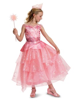 Party Centre Wicked Glinda Pink Dress Deluxe Costume  - Image 2