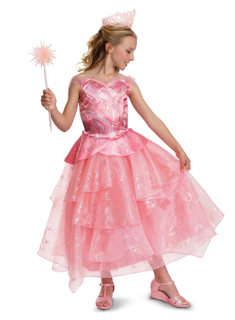 Party Centre Wicked Glinda Pink Dress Deluxe Costume - Image 2