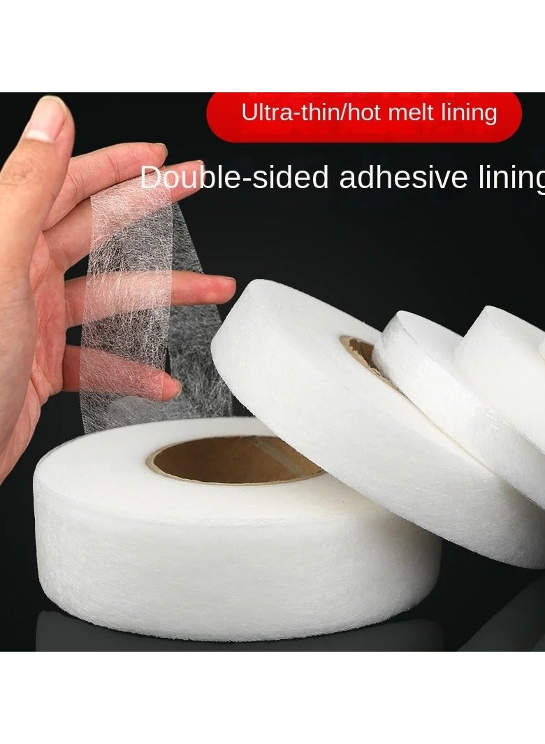 64M Roll Non-woven Double-side Interlining Adhesive Fabric Cloth Apparel Iron On Hem Tape Edge Shorten Pants DIY Sewing Tool - Image 2