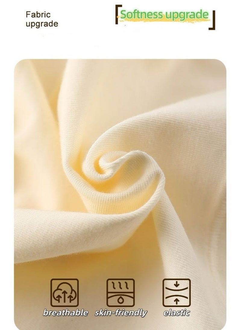 ماي حبيبي مجموعة ماي حبيبي المكونة من 4 قطع من الملابس الداخلية القطنية النسائية، سراويل داخلية أساسية للبنات، سراويل داخلية للبنات، سراويل داخلية قطنية قابلة للتهوية، سراويل داخلية نسائية منخفضة الخصر، سراويل داخلية منخفضة الخصر للنساء، سراويل داخلية أساسية للاستخدام اليومي - Image 3