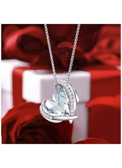 Luxurious s925 sterling silver necklace inlaid with white micro zircon
