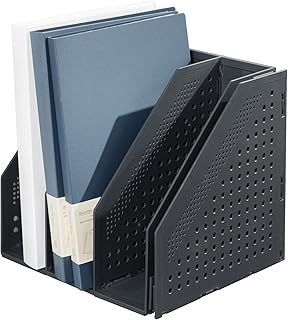 deli Deli Magazine File Holder, Collapsible Desk Organizer for Office Organization and Storage, 4 Vertical - Image 1
