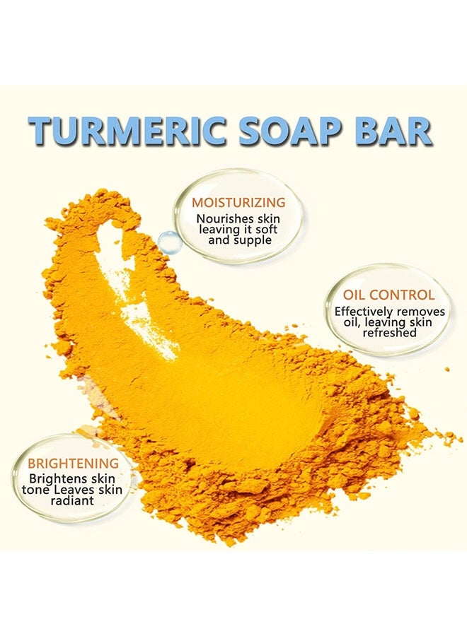 OceAura Bacne Out Bar, Acne Healing Soap With Turmeric Vitamin C & Alphaarbutin, Natural Exfoliating Cleanser For Back, Face, Chest, Shoulders, Tumeric Soap For Acne, Dark Spots, Hyperpigmentation, Smooth Skin, 100g - Image 4