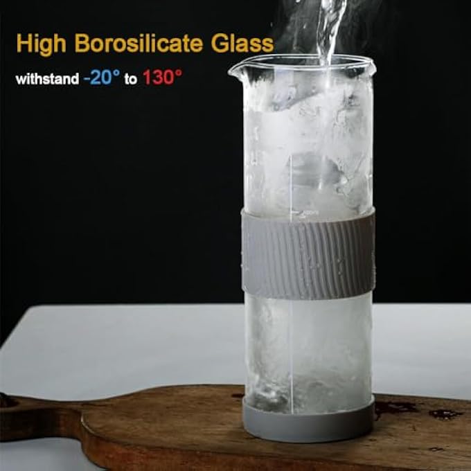 Azonee Cold Brew Maker Cold Brew Iced Coffee Maker Leakproof For Fridge Coffee Maker Pitcher With Airtight Lid 800Ml Suitable For Iced Coffee Lemonade Iced Tea And Beverages - Image 3