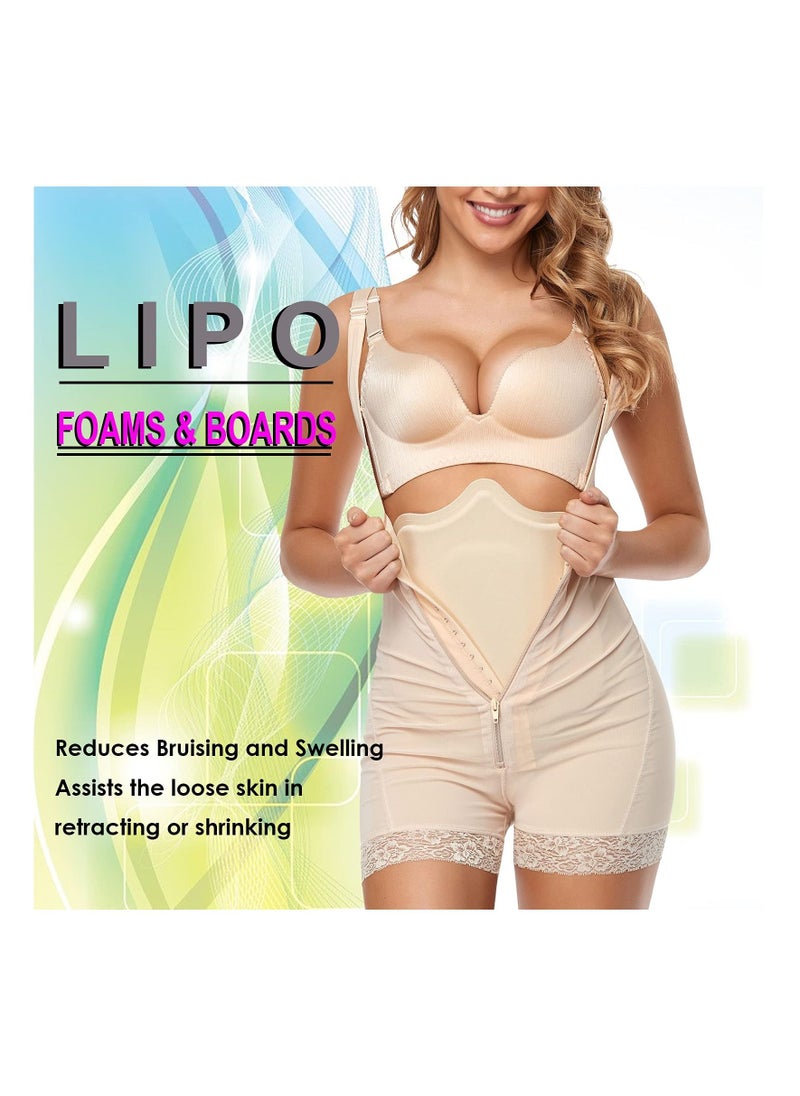 SYOSI - Lipo Board Abdominal Compression Board, Lipo Foam, Post Surgery Ab Board After Liposuction, Tabla Op Lipo Foam Belly Flattening, Op Lipo Surgery Abdominal Compression Board, Foam Compression Ab Board - Image 1