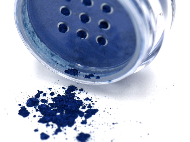 Pure Ziva Pure Ziva Blue Plate Special Metallic Deep Royal Navy Purple Single Loose Powder Eyeshadow Vegan Talc  Paraben Free 