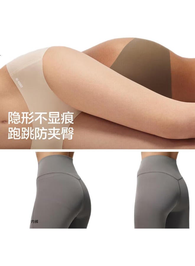 Bananain Silver Skin 308a Women's Mid-rise 7a Antibacterial Seamless Invisible Yoga Triangle Breathable Cotton Crotch Non-squeezing Hip 3-pack - Image 2