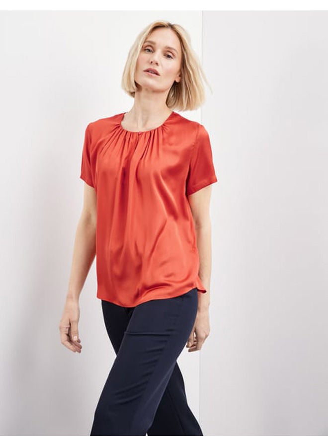 GERRY WEBER Blouse top with pleated details  - Image 4