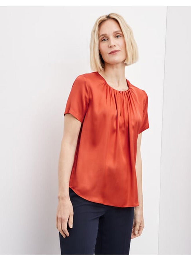 GERRY WEBER Blouse top with pleated details  - Image 2