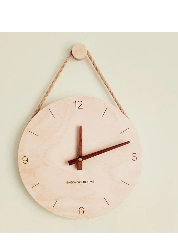 Home Gallery Nordic Style Wall Clock with hour numbers - Image 1