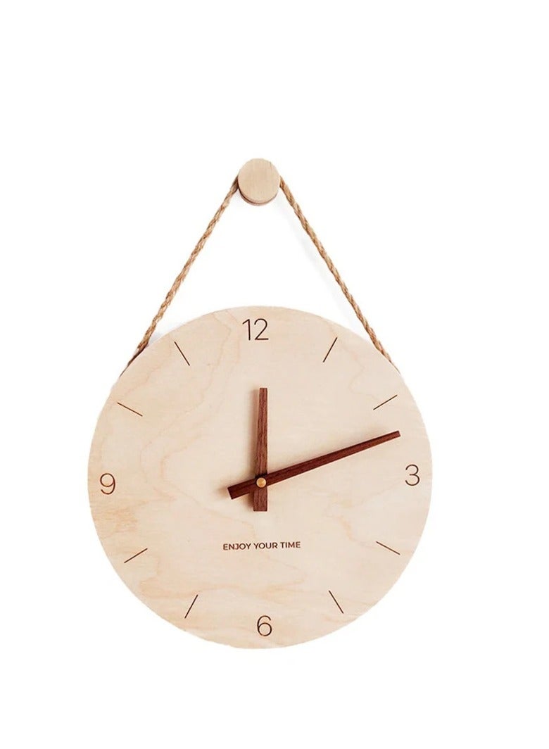 Home Gallery Nordic Style Wall Clock with hour numbers - Image 2