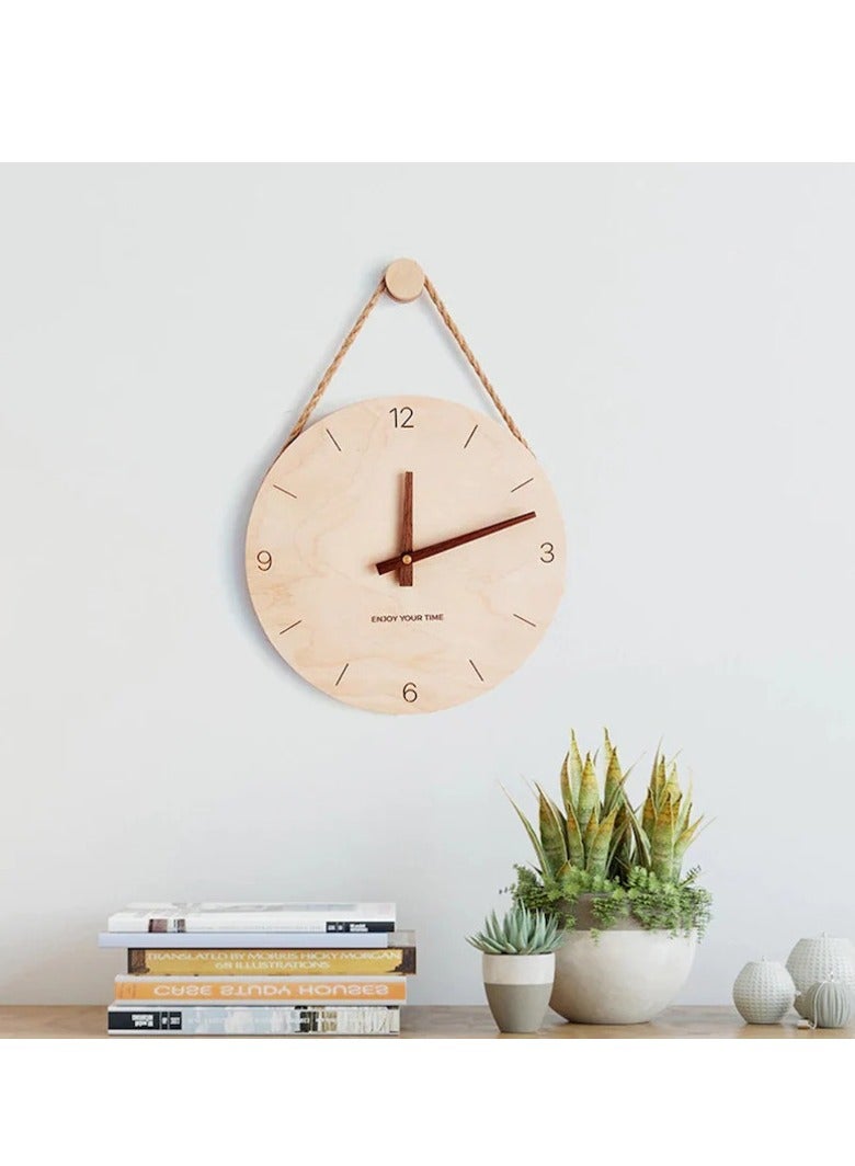 Home Gallery Nordic Style Wall Clock with hour numbers - Image 3