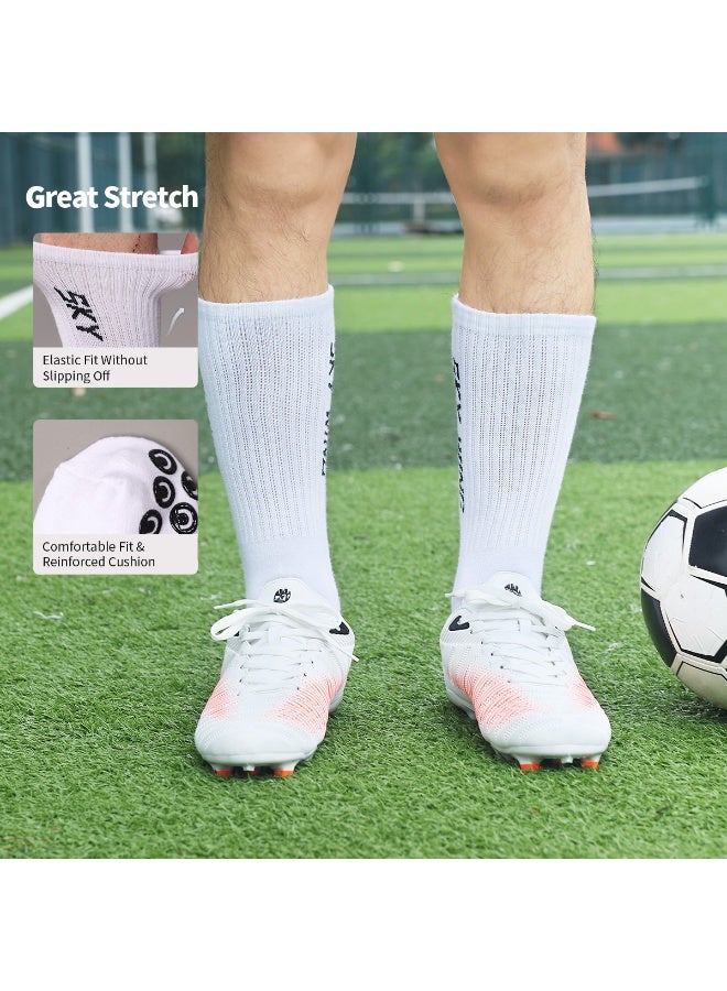 SKY WING Soccer Socks for Men & Women  Knee High Football & Softball Sports Wicking Non-Slip Athletic Long Socks 1/2/3/4 Pairs - Image 2