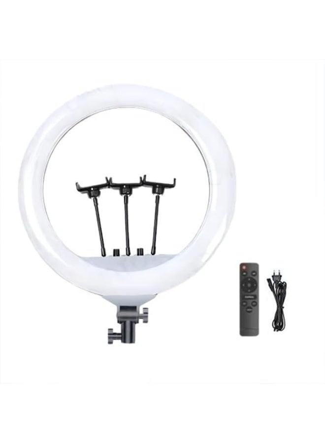 RGB LED Ring Light – Adjustable Brightness & Color Temperature, Eye-Friendly, 360° Rotation, Anti-Slip Base, Remote Control - Image 2