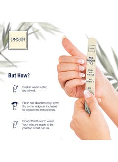 Onsen Secret Onsen Secret Japanese Nail File - Professional 6-Pack Nail Files, Double Sided Natural & Acrylic Nail Filers - 120/180 Grit - Disposable, Salon Smooth | Best Onsen Nail File for Shiny Nails  - Image 5