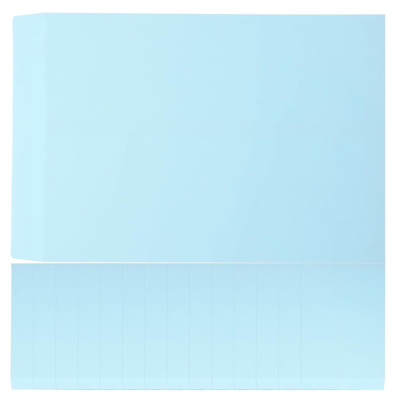 Thickened Self Seal Mailing Envelopes 15pcs Light Blue File Bags for Office School Document Storage - Image 2