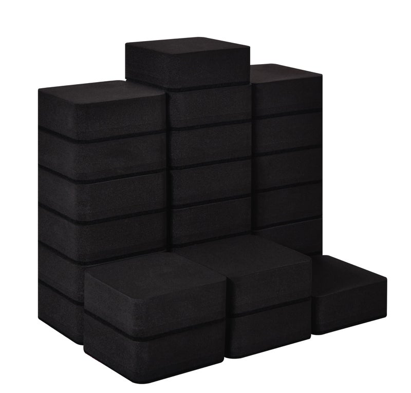 Dyshri Dry Erase Erasers, 24 Pack Magnetic Whiteboard Erasers for Kids and Students, Dry Erasers for Whiteboard, Mini Dry Erase Board Erasers for Classroom Home, and Office, Black - Image 1