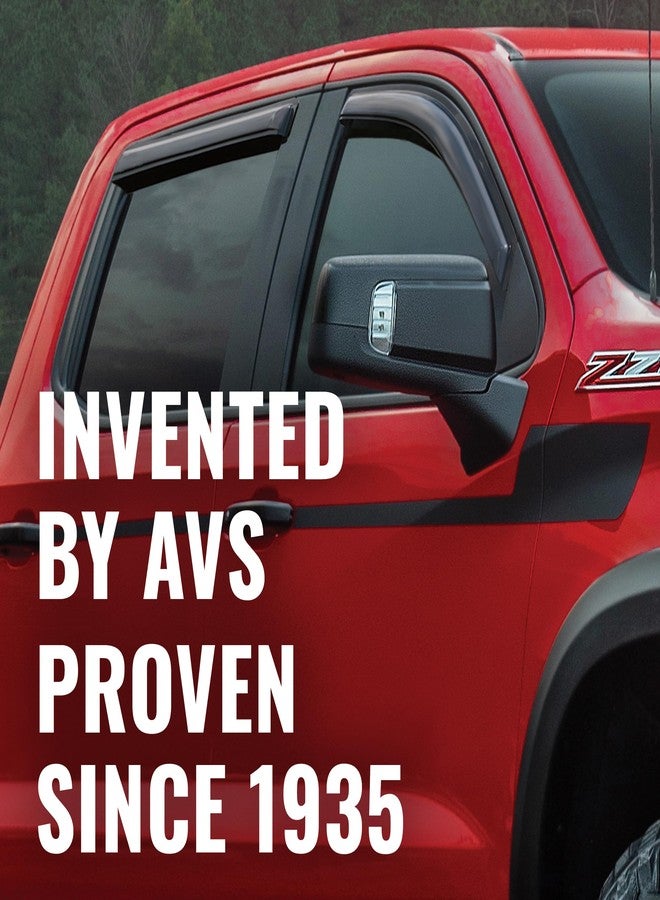 AVS واقيات تهوية خارجية من Auto Ventshade [AVS] | فورد F-150 سوبر كرو 2009-2014، إس في تي رابتور سوبر كرو 2010-2014 - لون دخاني، 4 قطع | 94155 - Image 2