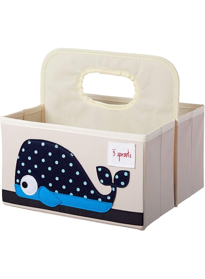 إيروريكس سلة تنظيم حفاضات الأطفال بتصميم حوت لغرفة الأطفال - Image 2