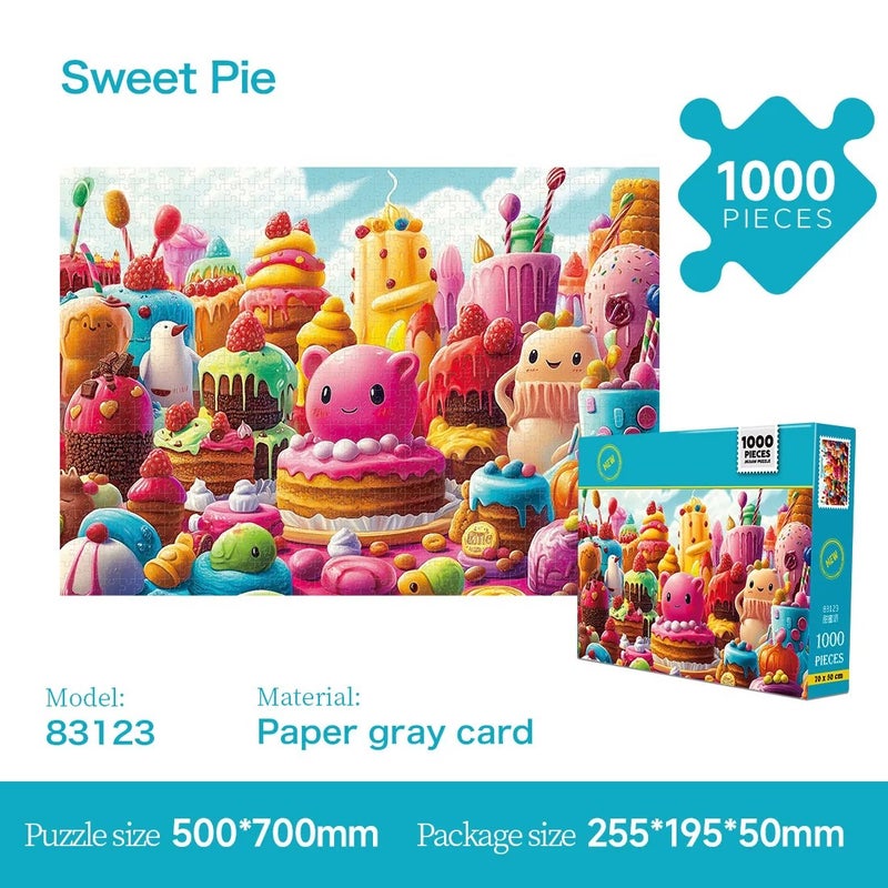Bluejw Large  1000-Piece Adult Jigsaw Puzzle Educational Toy Made of Paper Rompecabezas Games for Adults - Image 1