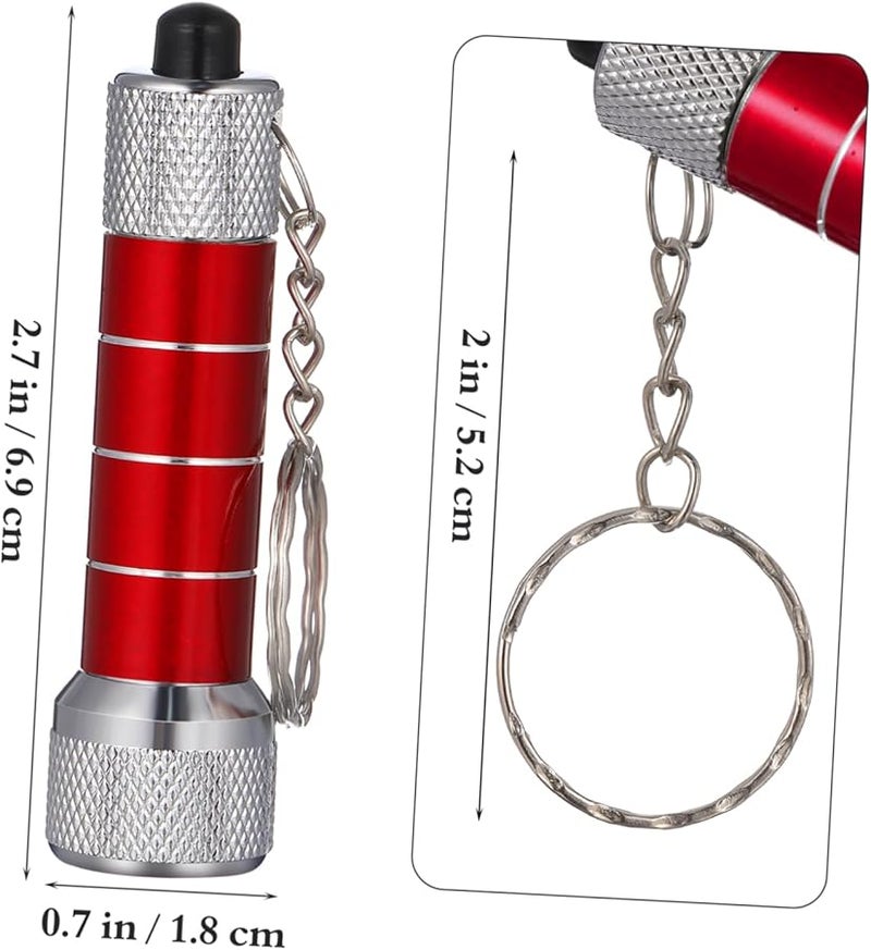 10 قطعة مصباح يدوي صغير لسلسلة المفاتيح LED، مصنوع من مادة متينة، هدايا طوارئ لعيد الميلاد - Image 3