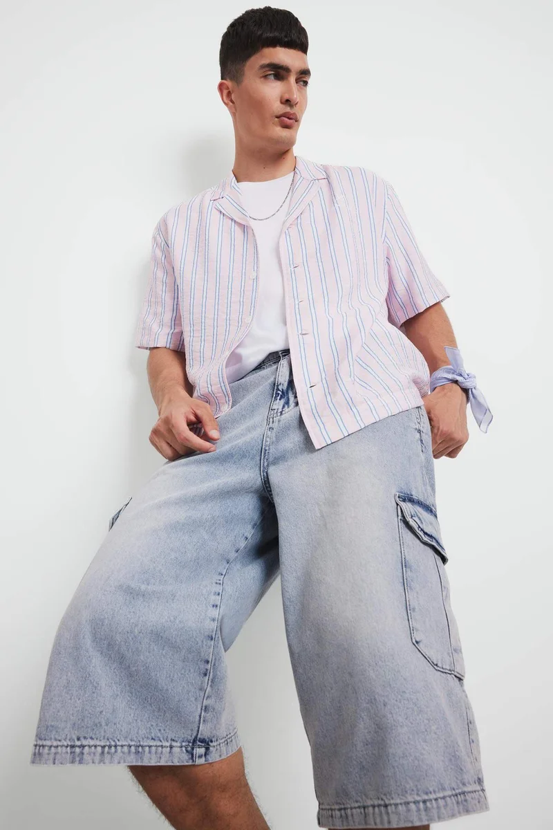 DeFacto Cotton Denim Bermuda Jorts