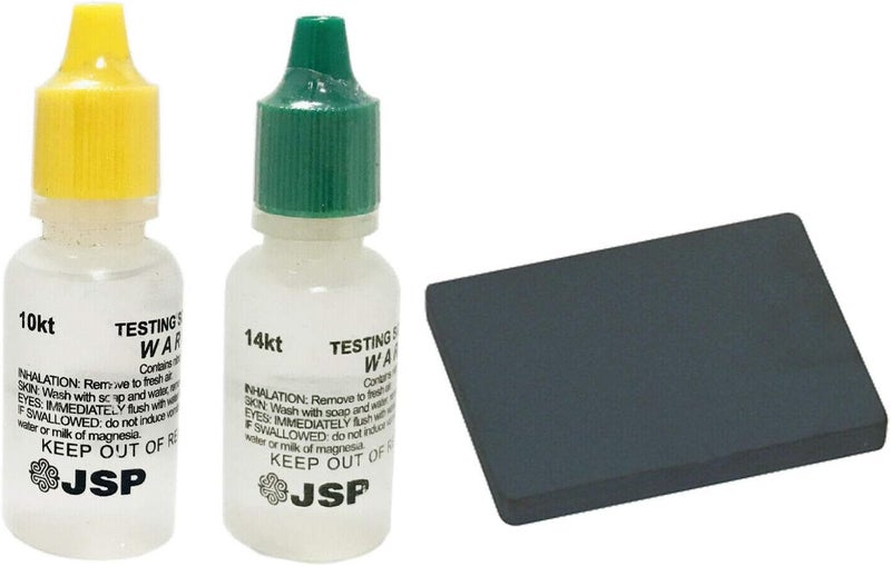 10k 14k Gold Jewelry Test Solution & Scratch Testing Stone USA