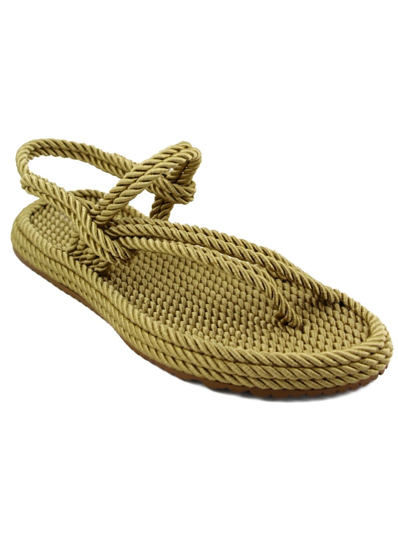 Mumka Rope Sandals Crossed-out - Pesto Beige - Image 2