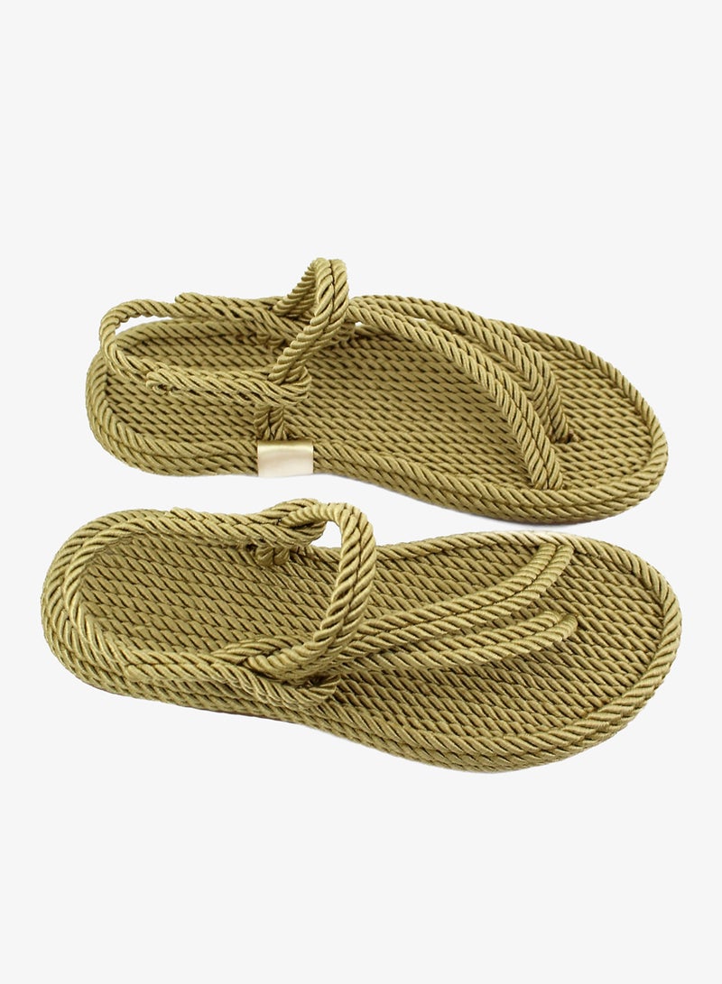 Mumka Rope Sandals Crossed-out - Pesto Beige - Image 5