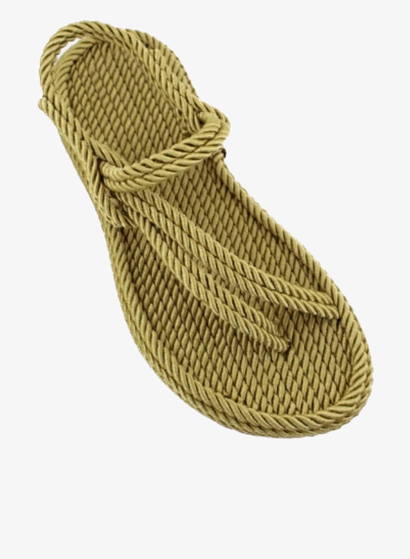Mumka Rope Sandals Crossed-out - Pesto Beige - Image 3