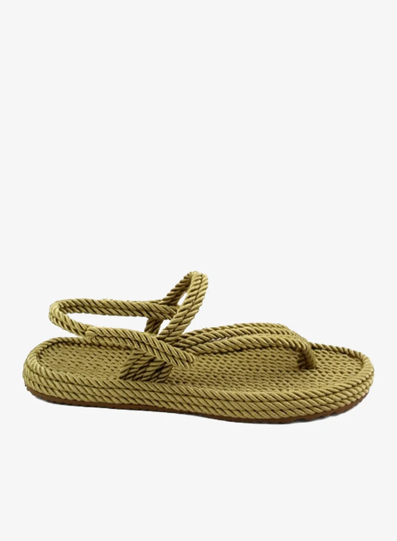 Mumka Rope Sandals Crossed-out - Pesto Beige